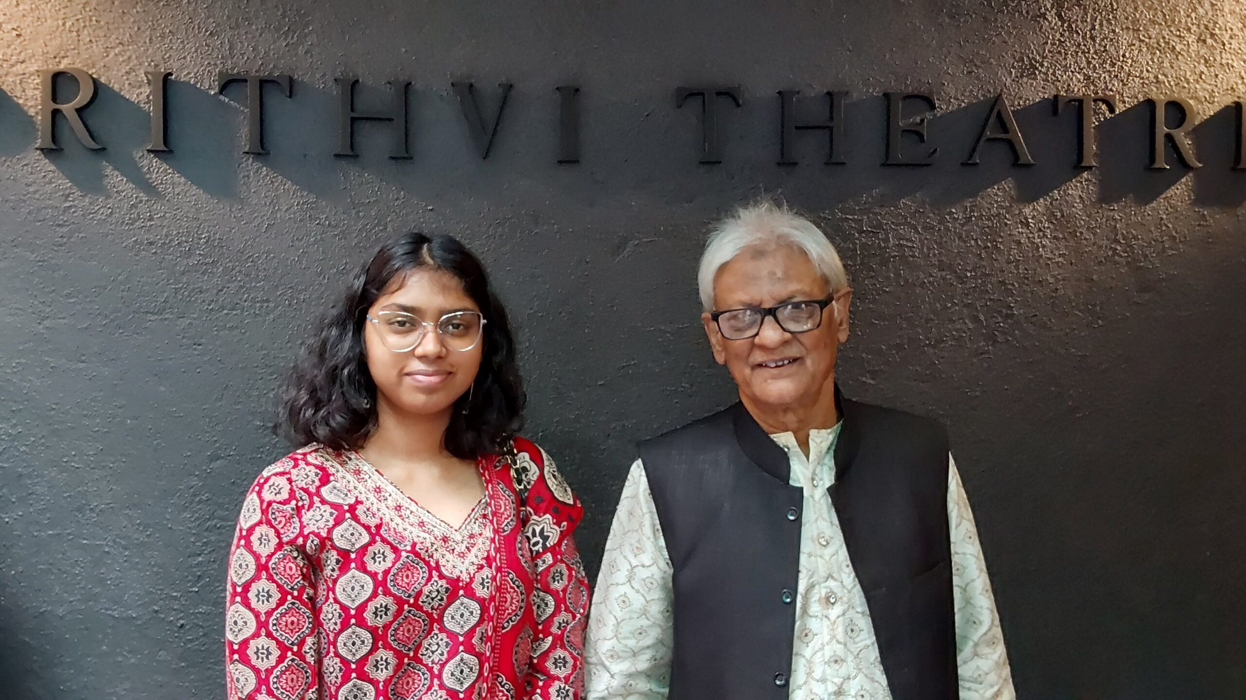 Khyati Kumar with Raja Miya - Ghulam Hussain Khan of Agra Gharana, one of the most respected traditions of Hindustani classical music.