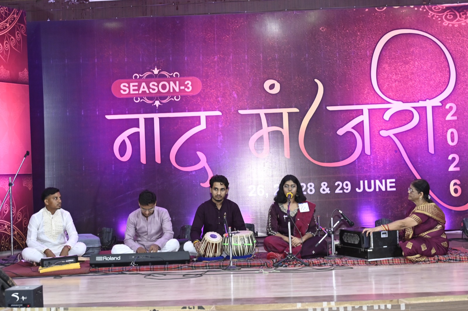 Khyati Kumar performing Raag Megh Malhar at Naad Manjari 2026 Season 3. Image Khyati.io